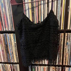 Black tank top style blouse